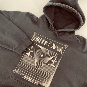 Smashing Pumpkins Spirits On Fire Tour Hoodie Mens Large Gray